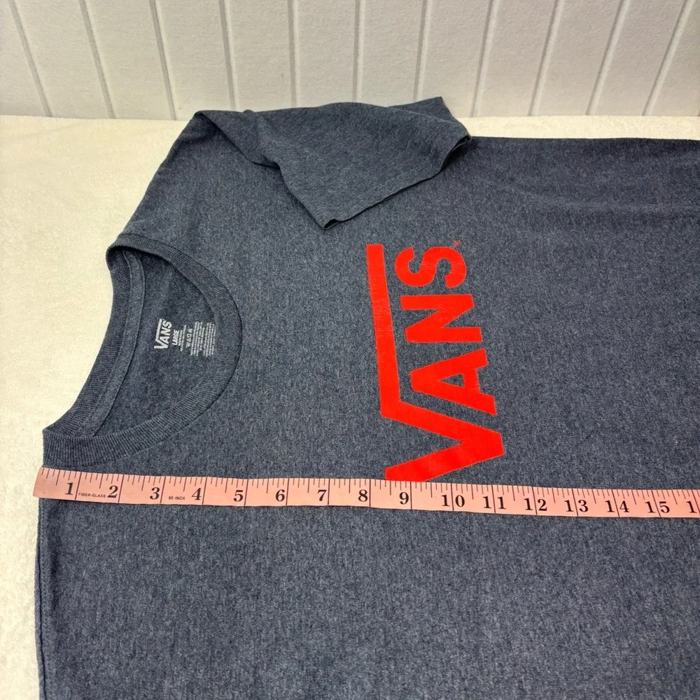 Vans Blue‎ and Red Short Sleeve Cotton Blend Tees Size L